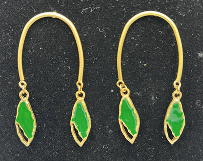 Reversed Leaf Earrings