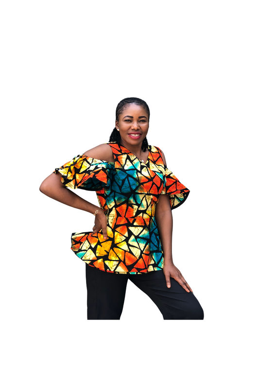 Retha Wrap Top by HoU