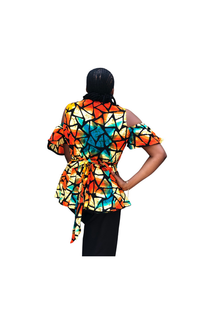 Retha Wrap Top by HoU