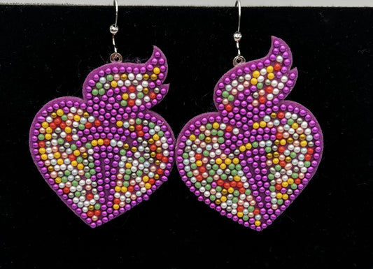 Spades Beaded Earrings