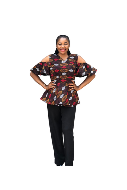 Retha Wrap Top by HoU