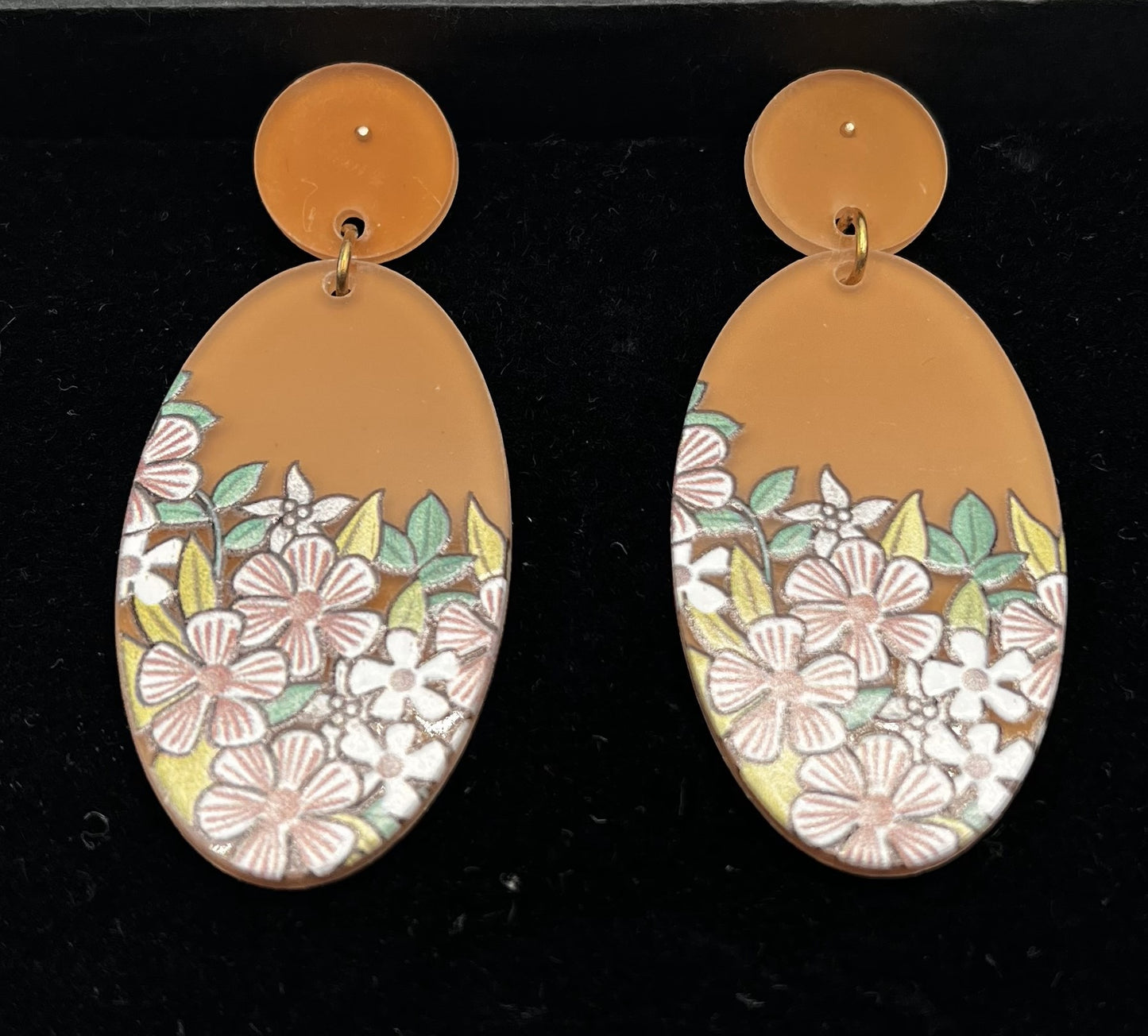 Flowery Teardrop Earrings